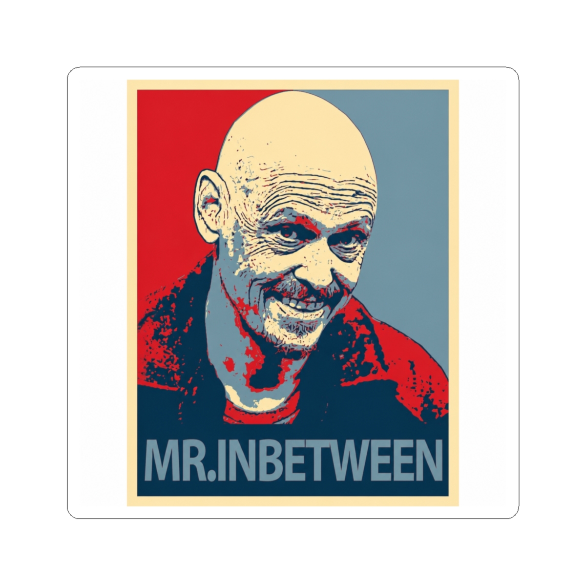 Mr Inbetween Retro Sticker
